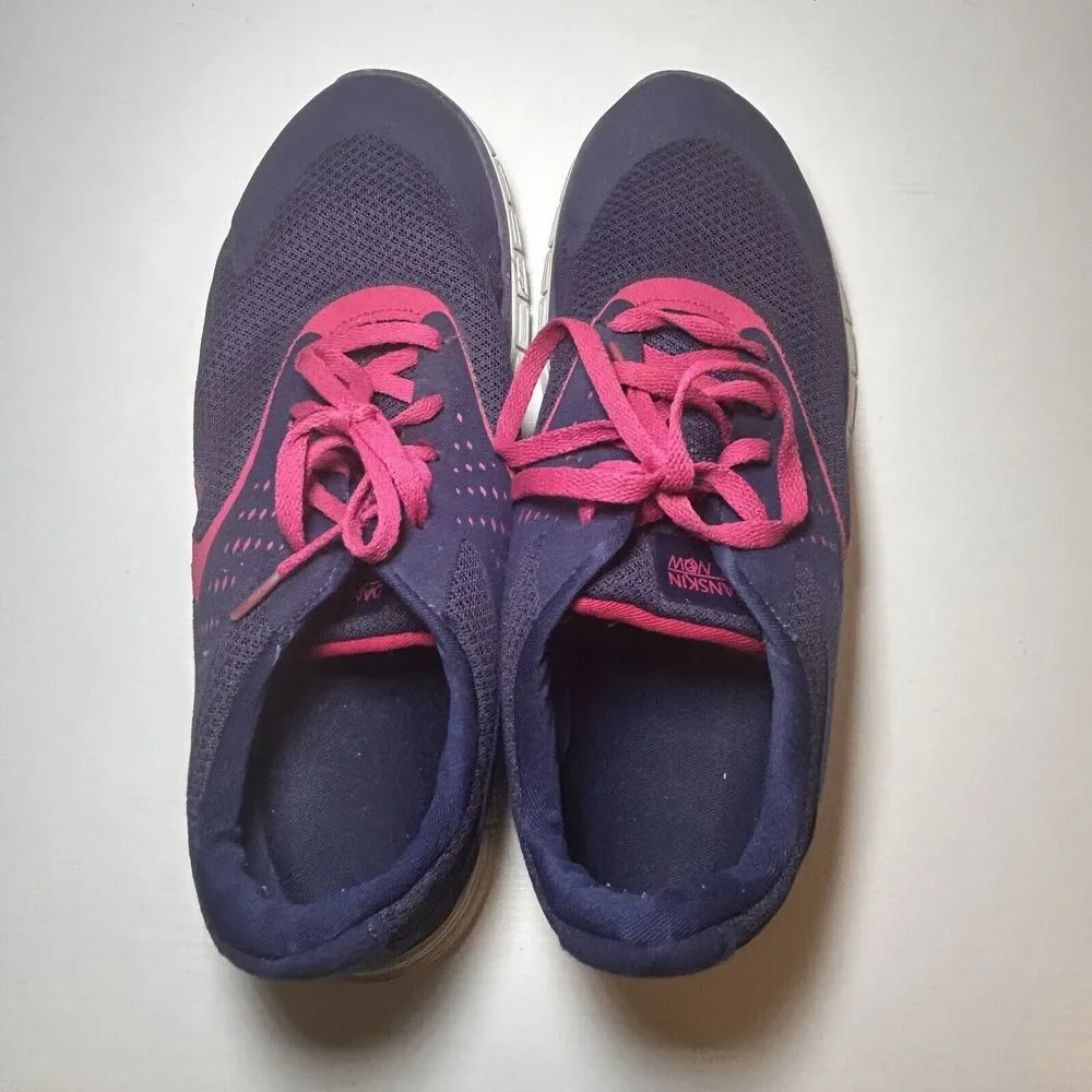 Womens DANSKIN NOW Purple w/ Pink Laces Athletic Shoes Size 11 Lightweight